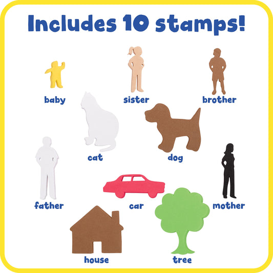 giant stampers family members set of 10 - PT01