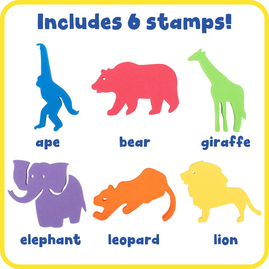 giant stampers wild animals set of 6 - PT01