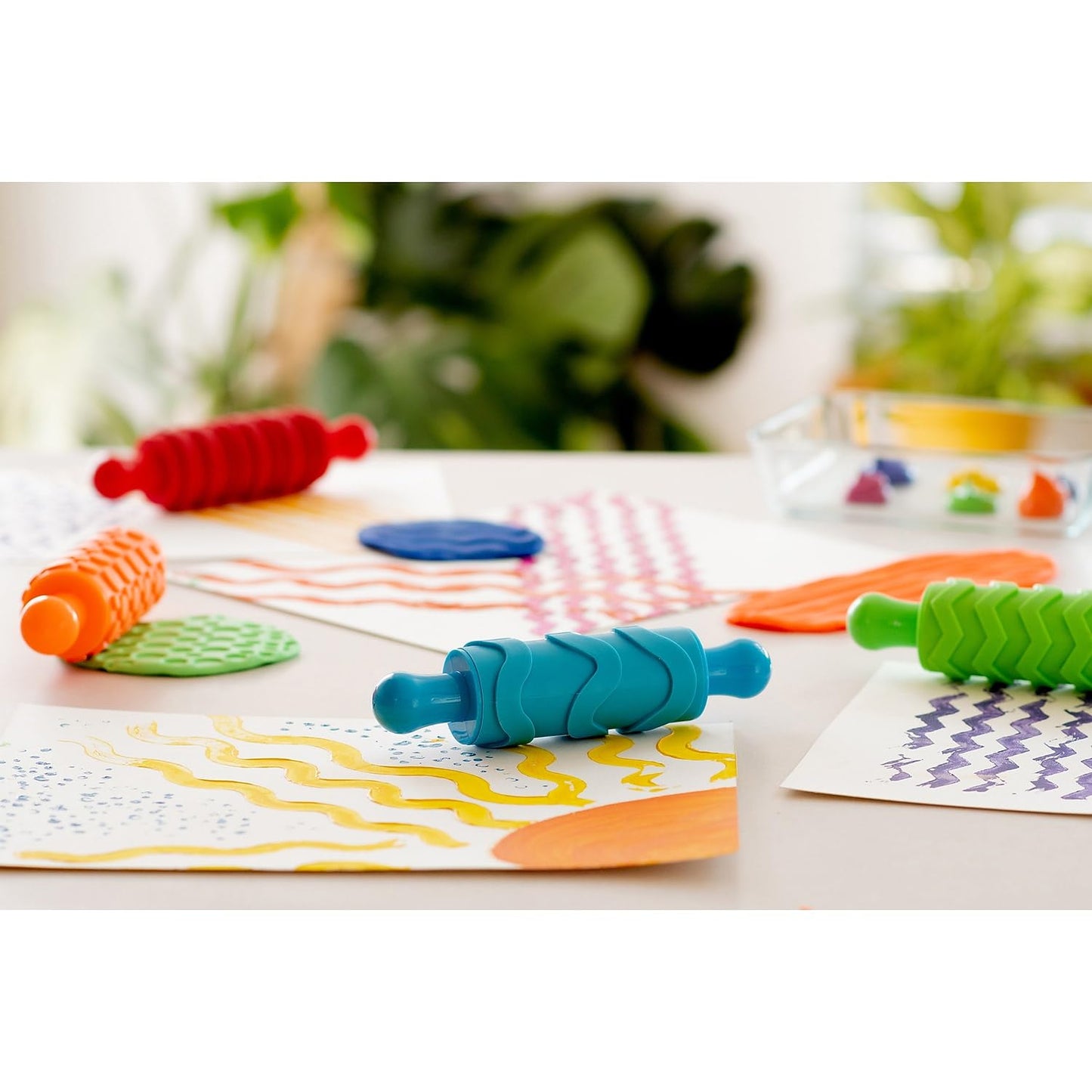 paint and dough texture rollers set of 4 - PT01