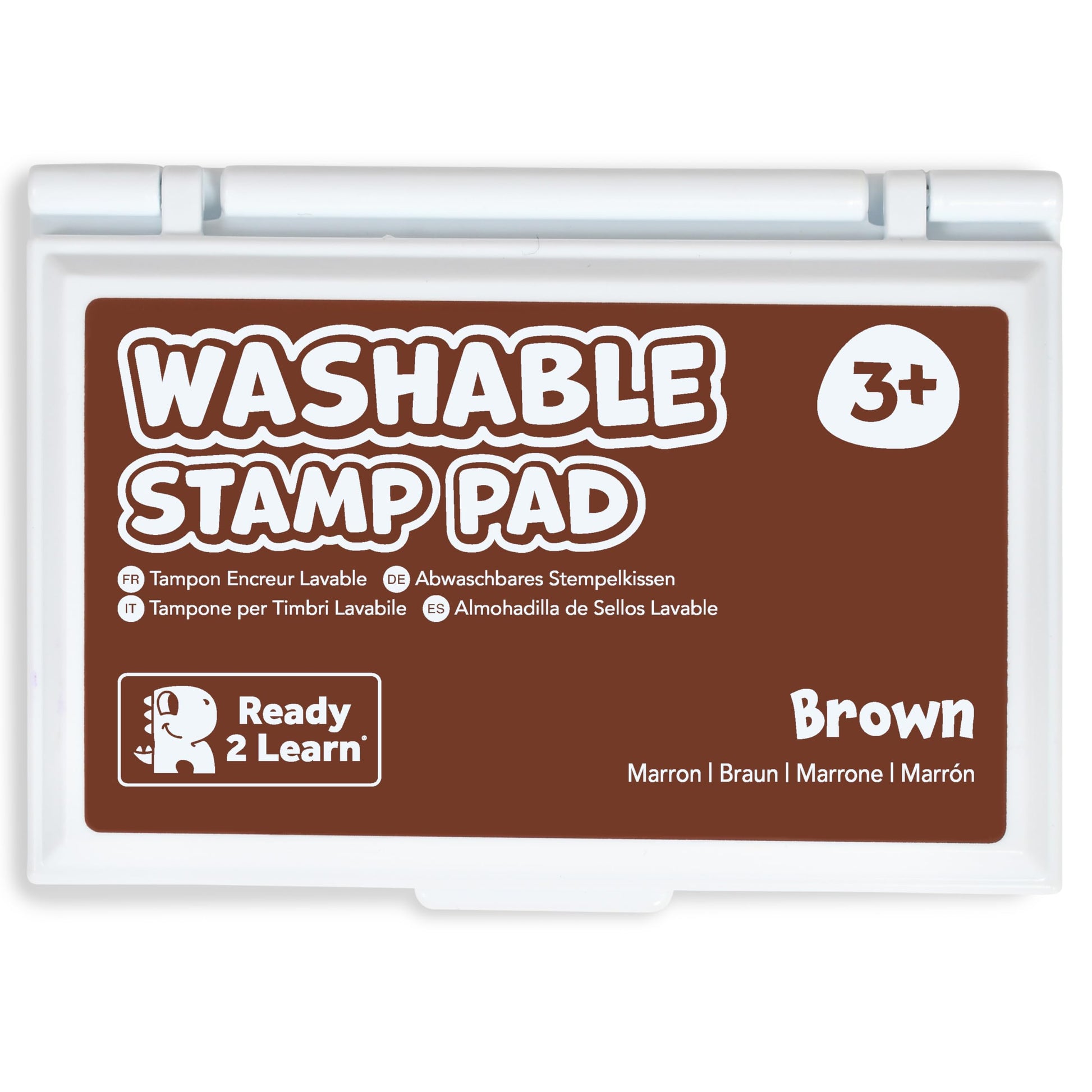ready 2 learn washable stamp pad brown - MAIN