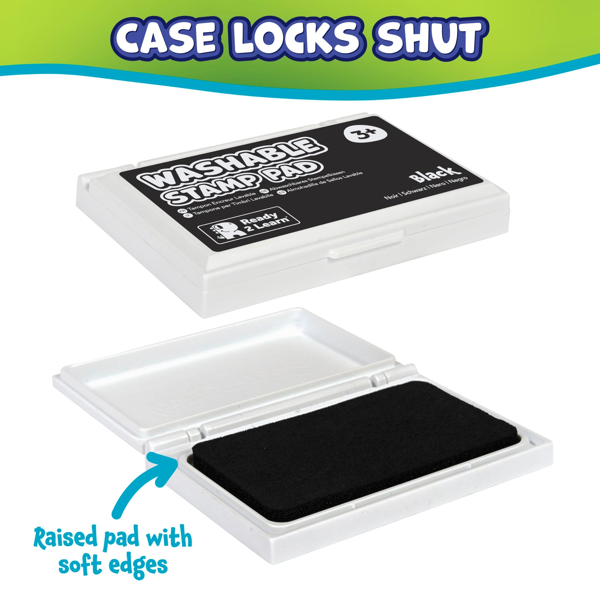 ready 2 learn washable stamp pad black - PT05