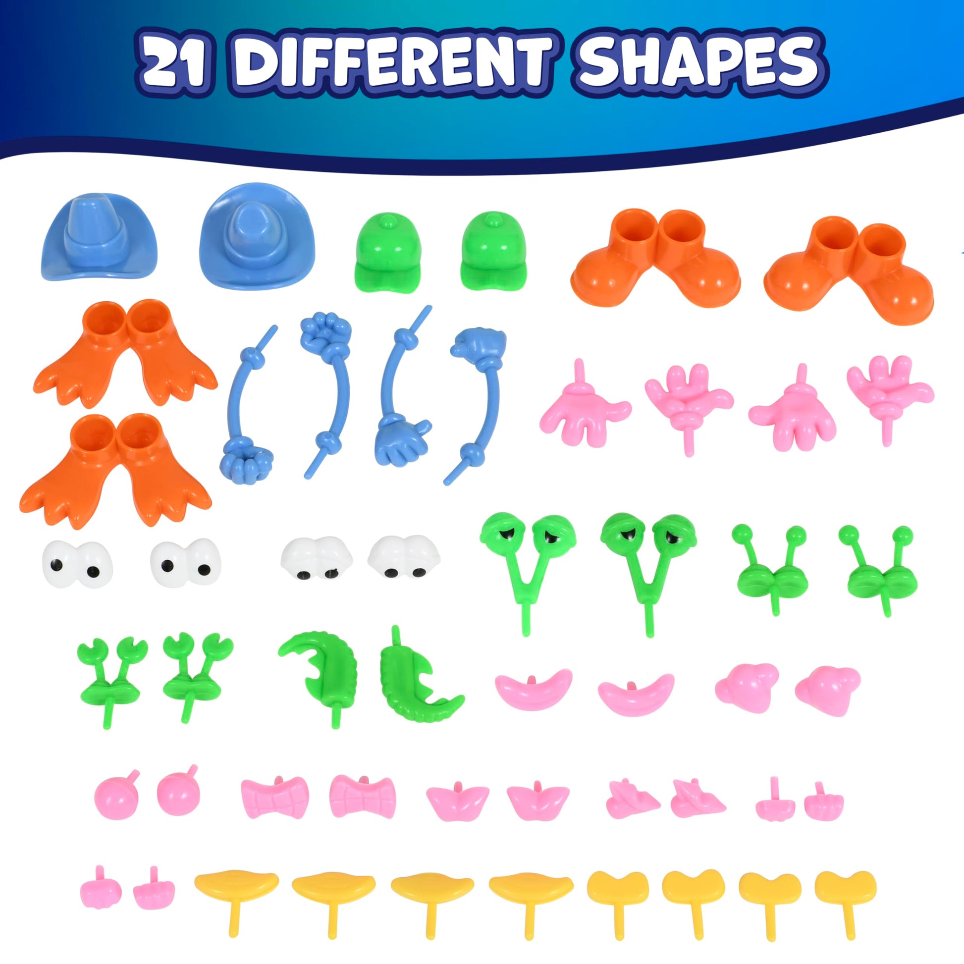dough character accessories set of 52 - PT04