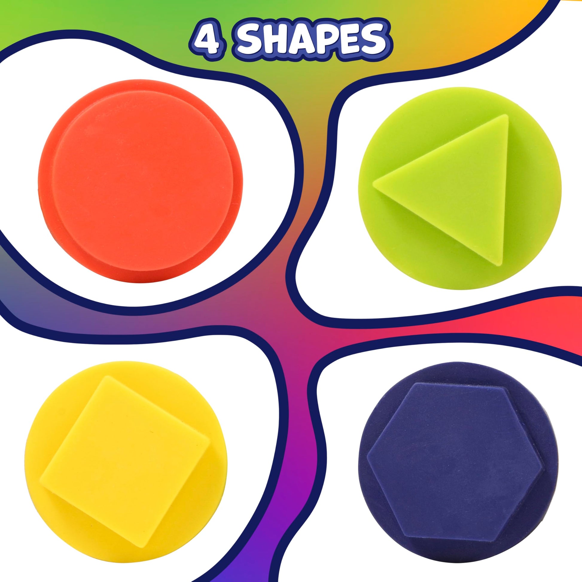 tri grip stampers geometric set of 4 imagine - PT03