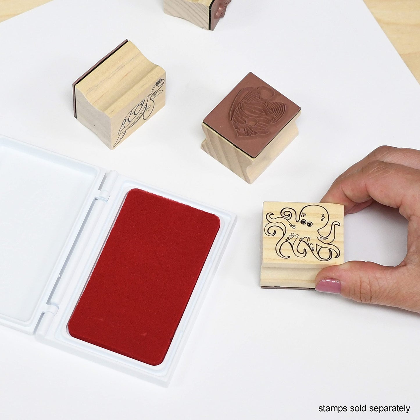 ready 2 learn scented stamp pad strawberry red - PT01