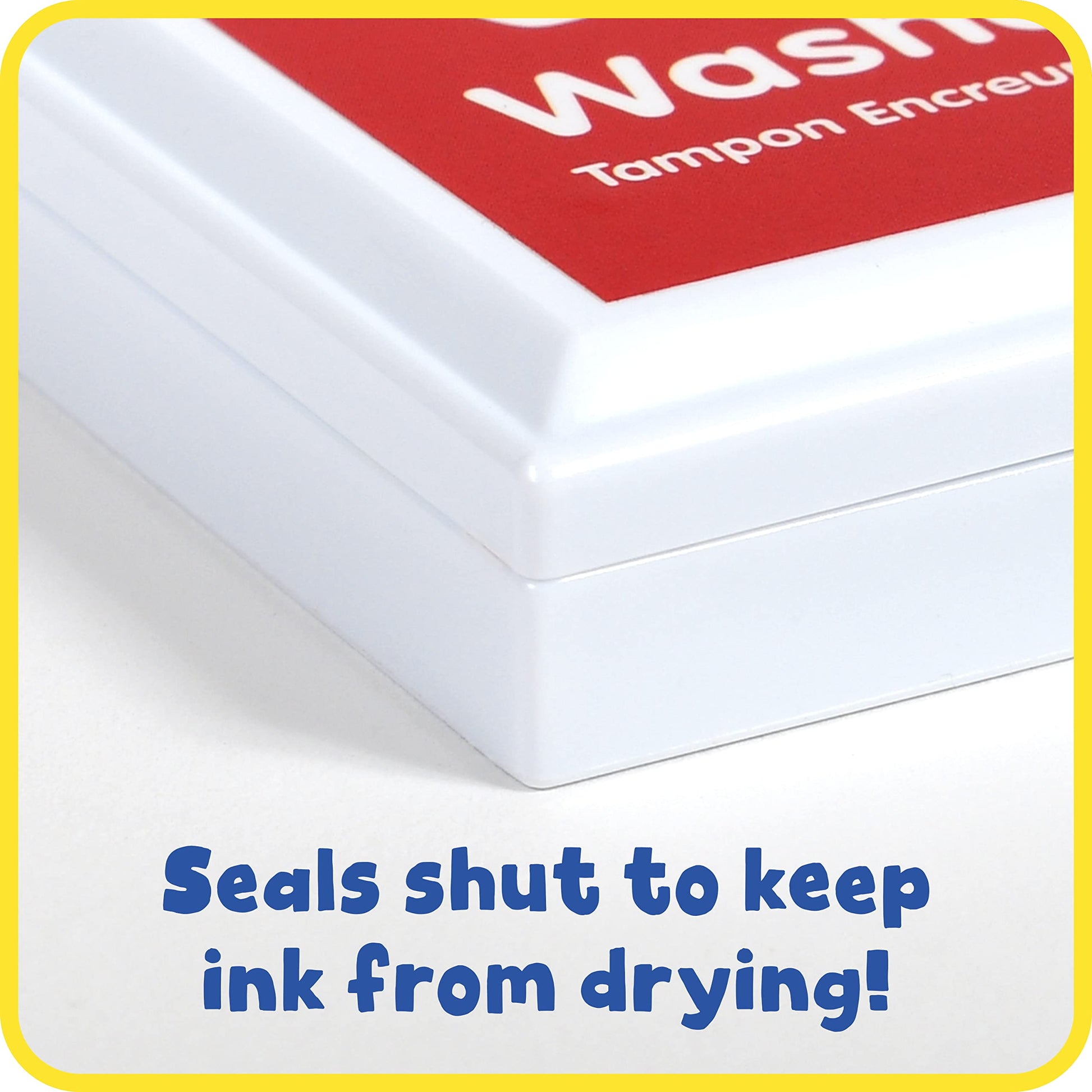 ready 2 learn washable stamp pad red yellow and blue - PT07