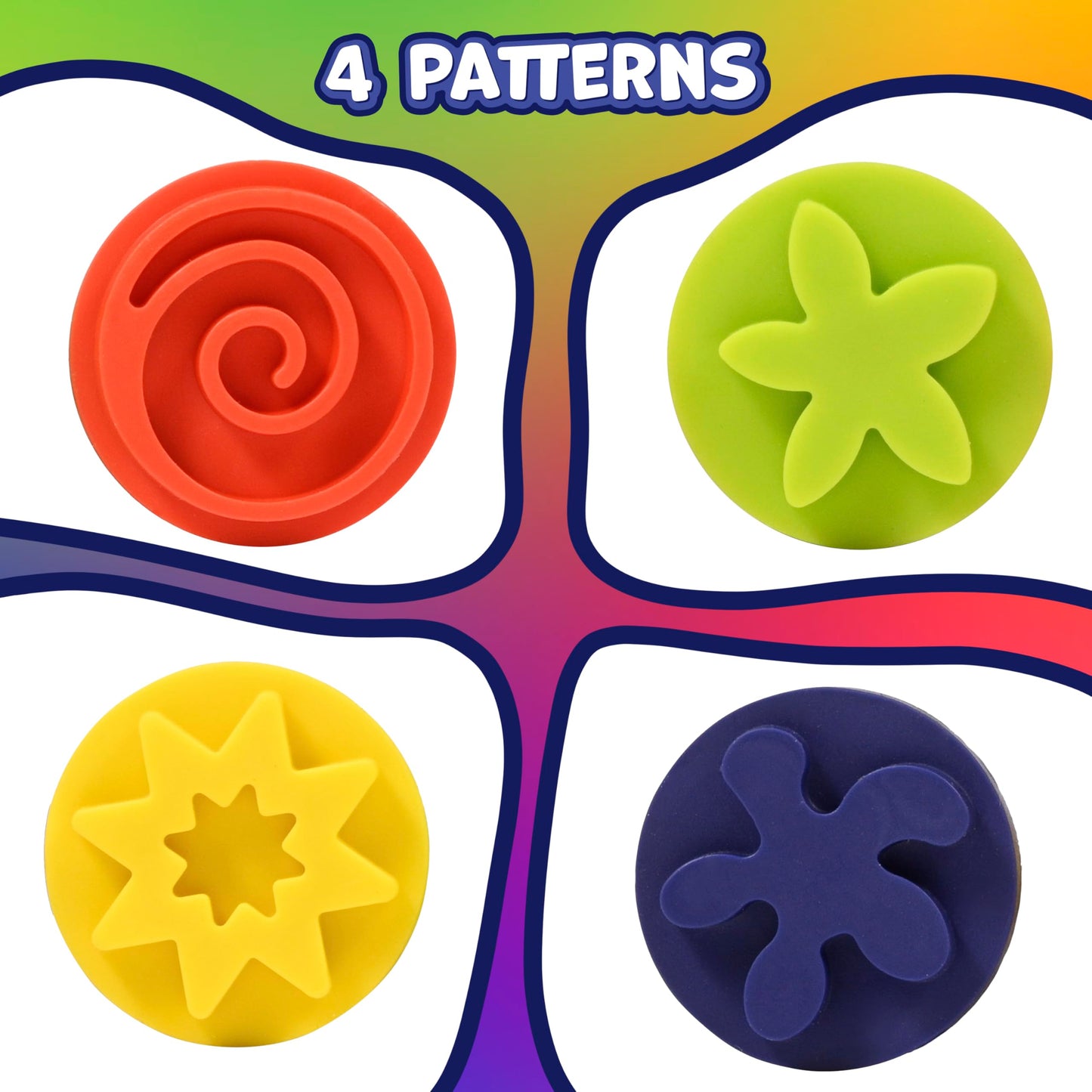tri grip stampers patterns set of 4 imagine - PT03