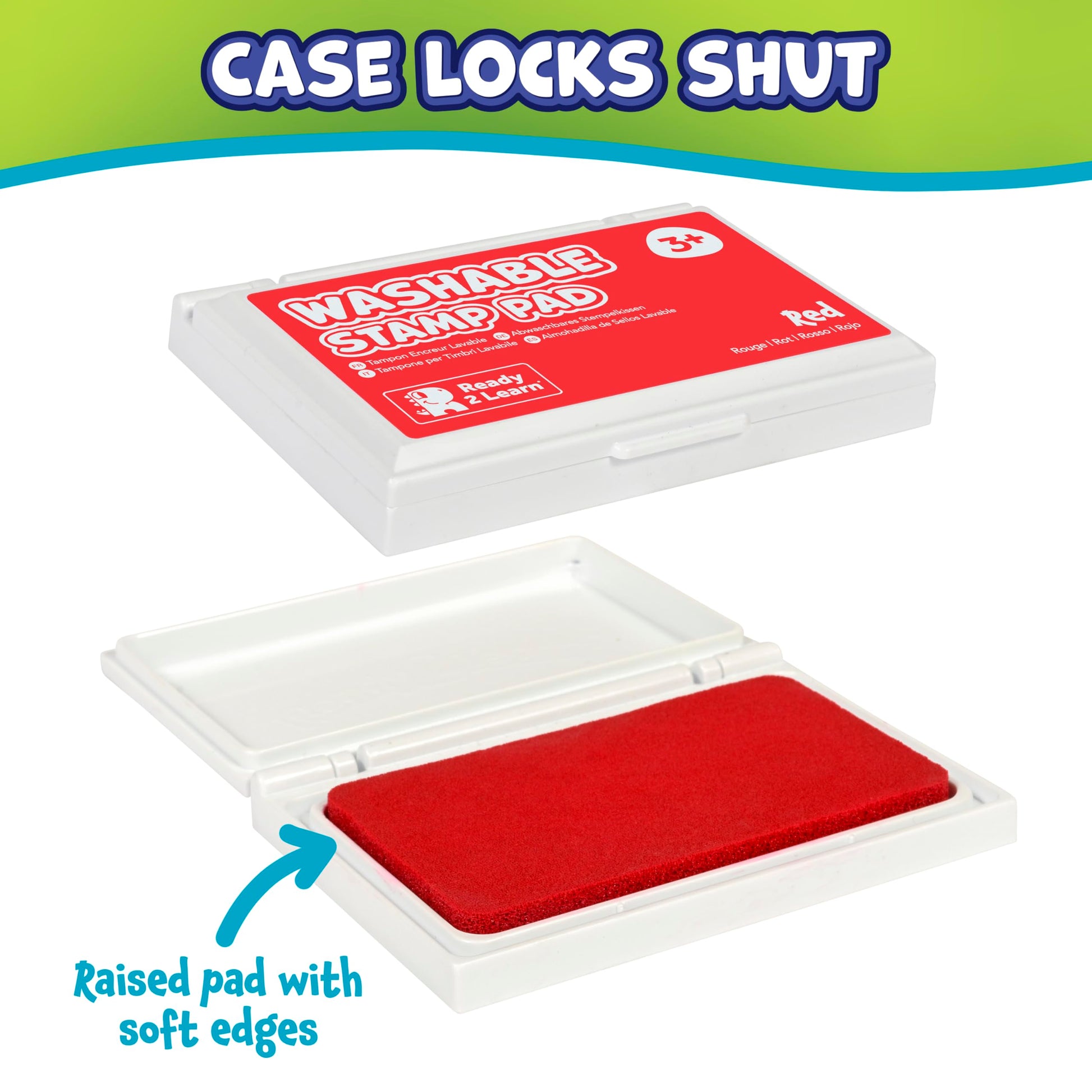 ready 2 learn washable stamp pad red - PT05