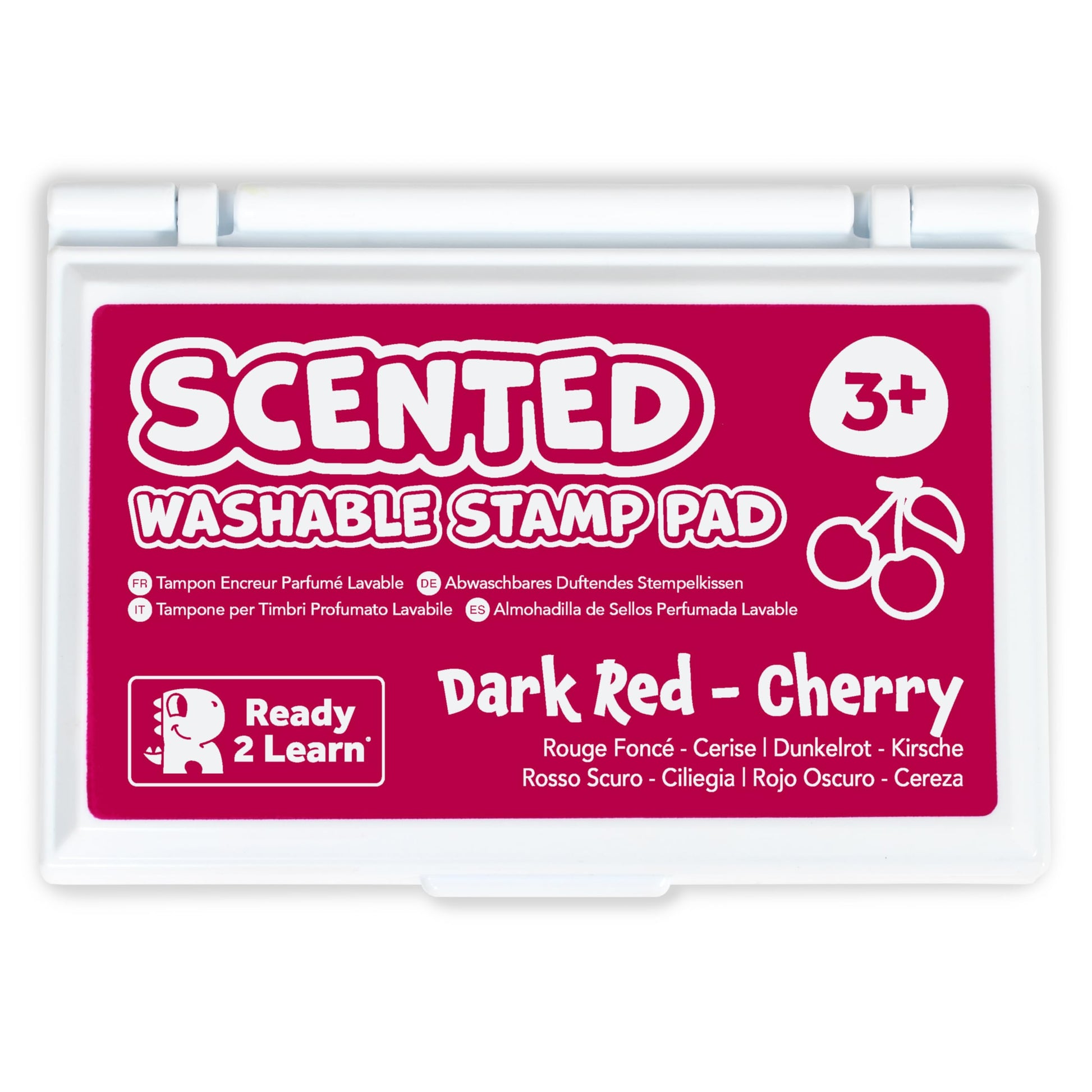 ready 2 learn scented stamp pad cherry dark red - MAIN