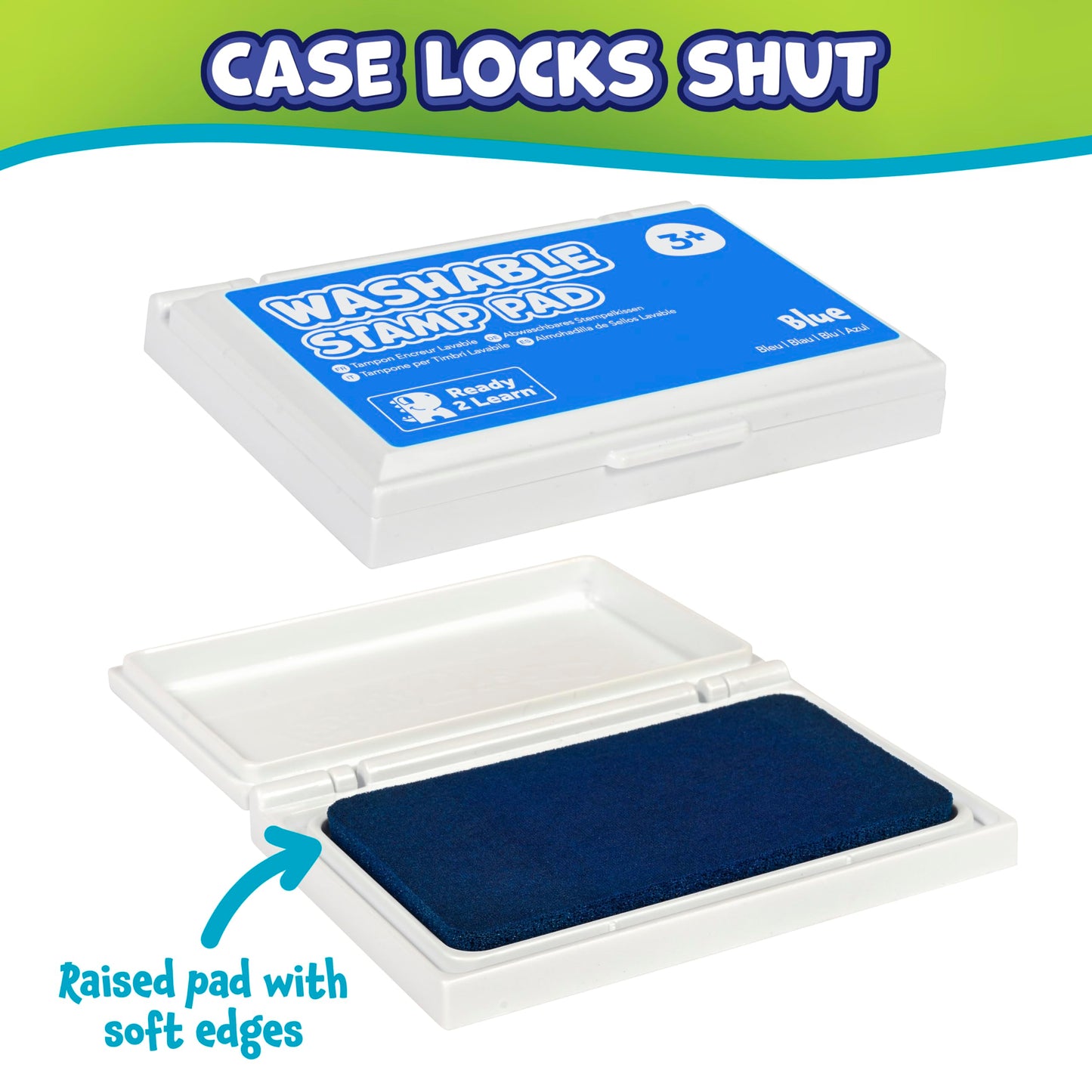 ready 2 learn washable stamp pad blue - PT05