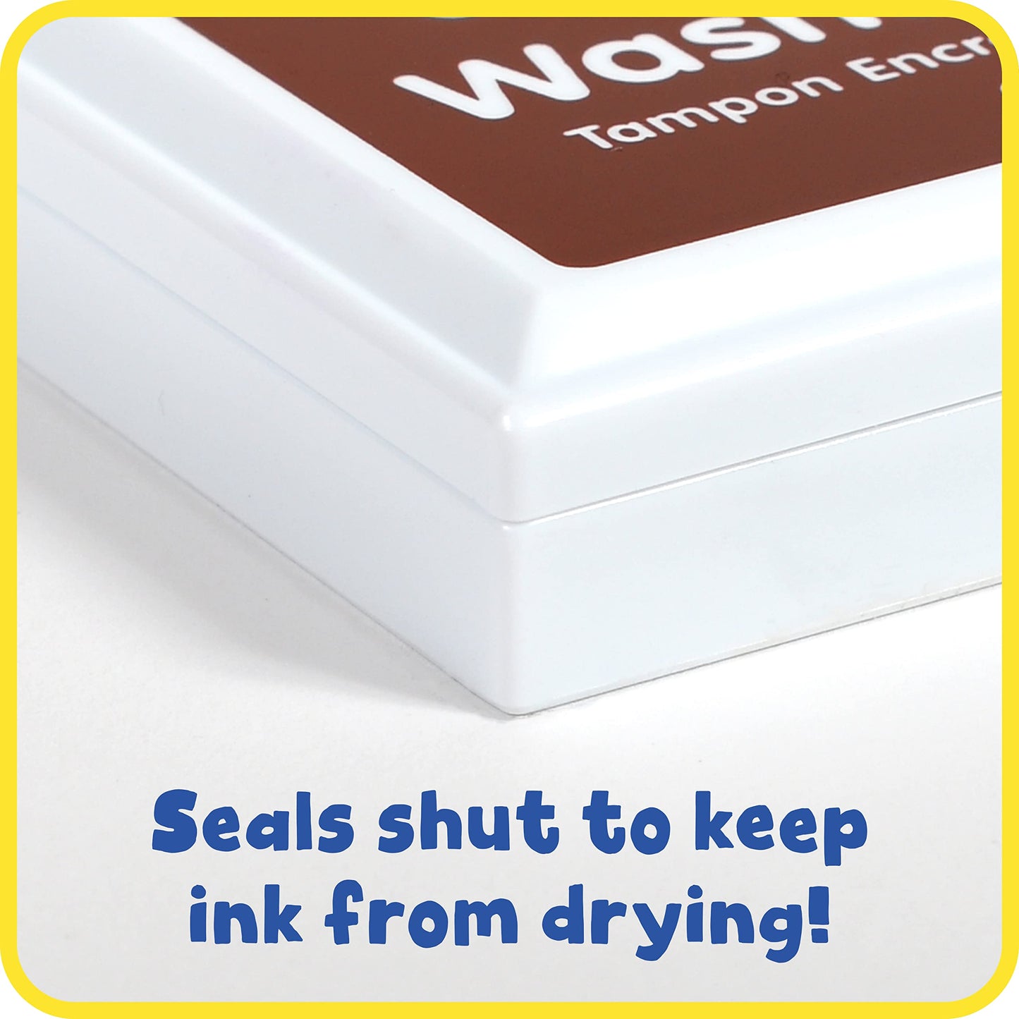 ready 2 learn washable stamp pad brown - PT07