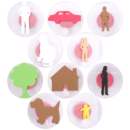 giant stampers family members set of 10 - MAIN