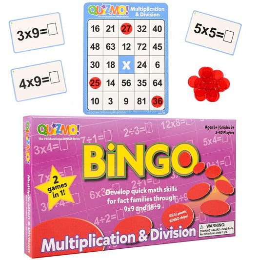 QUIZMO® Multiplication & Division – Bingo Math Game - image 1