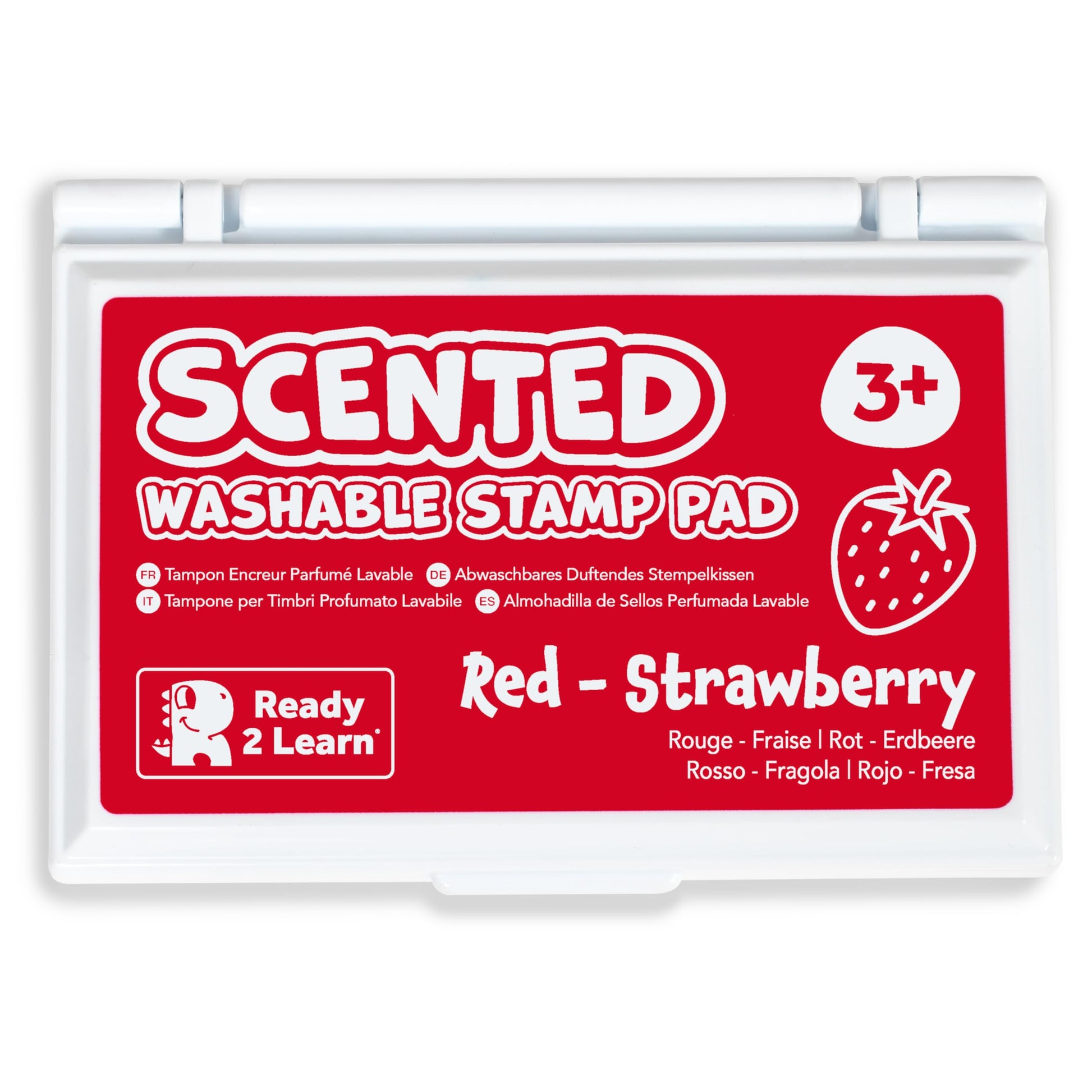 ready 2 learn scented stamp pad strawberry red - MAIN