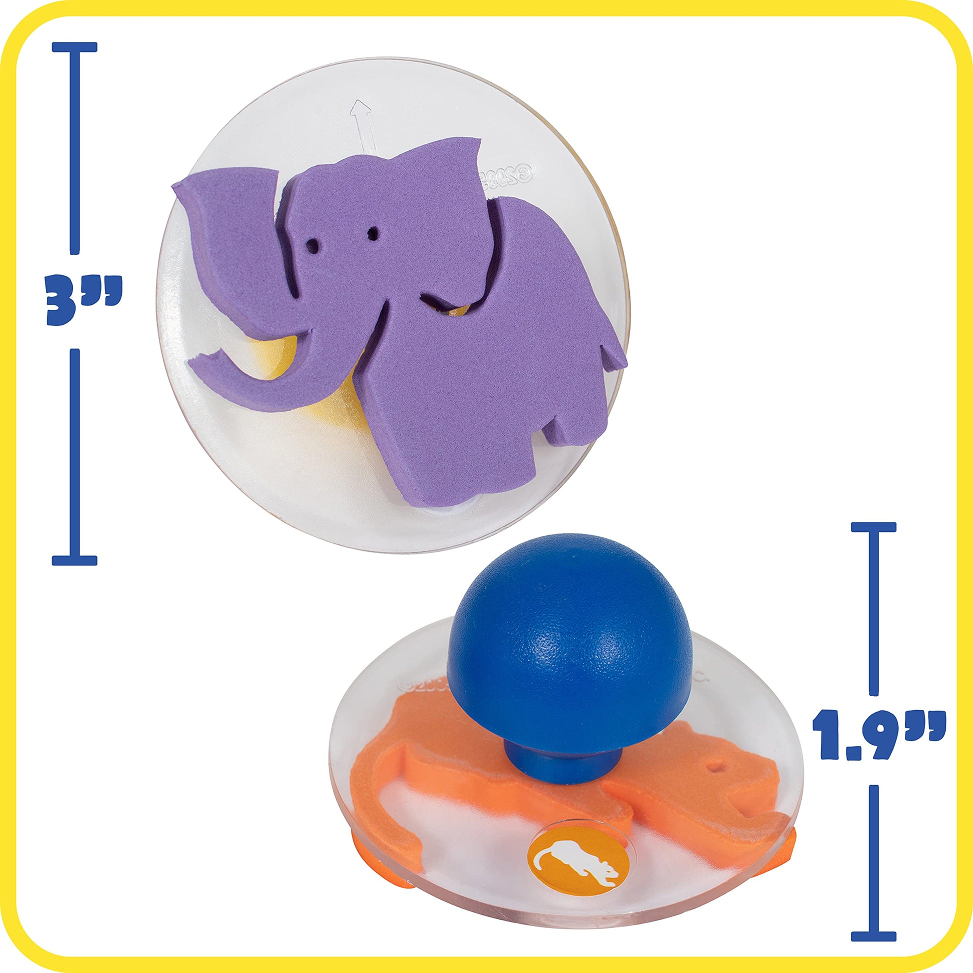 giant stampers wild animals set of 6 - PT04
