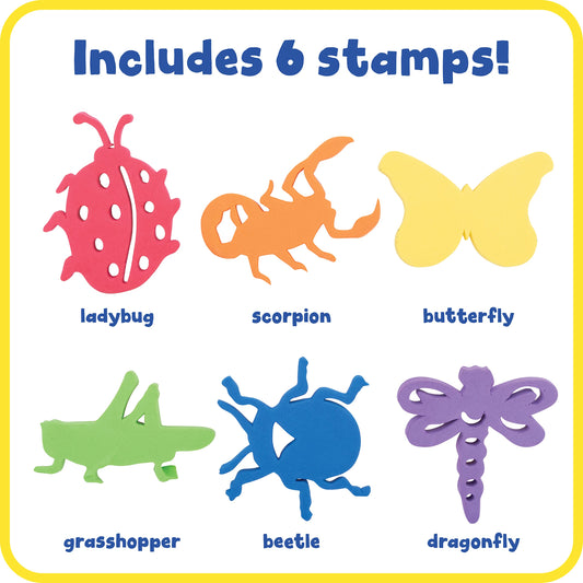 giant stampers insects set 1 set of 6 - PT01