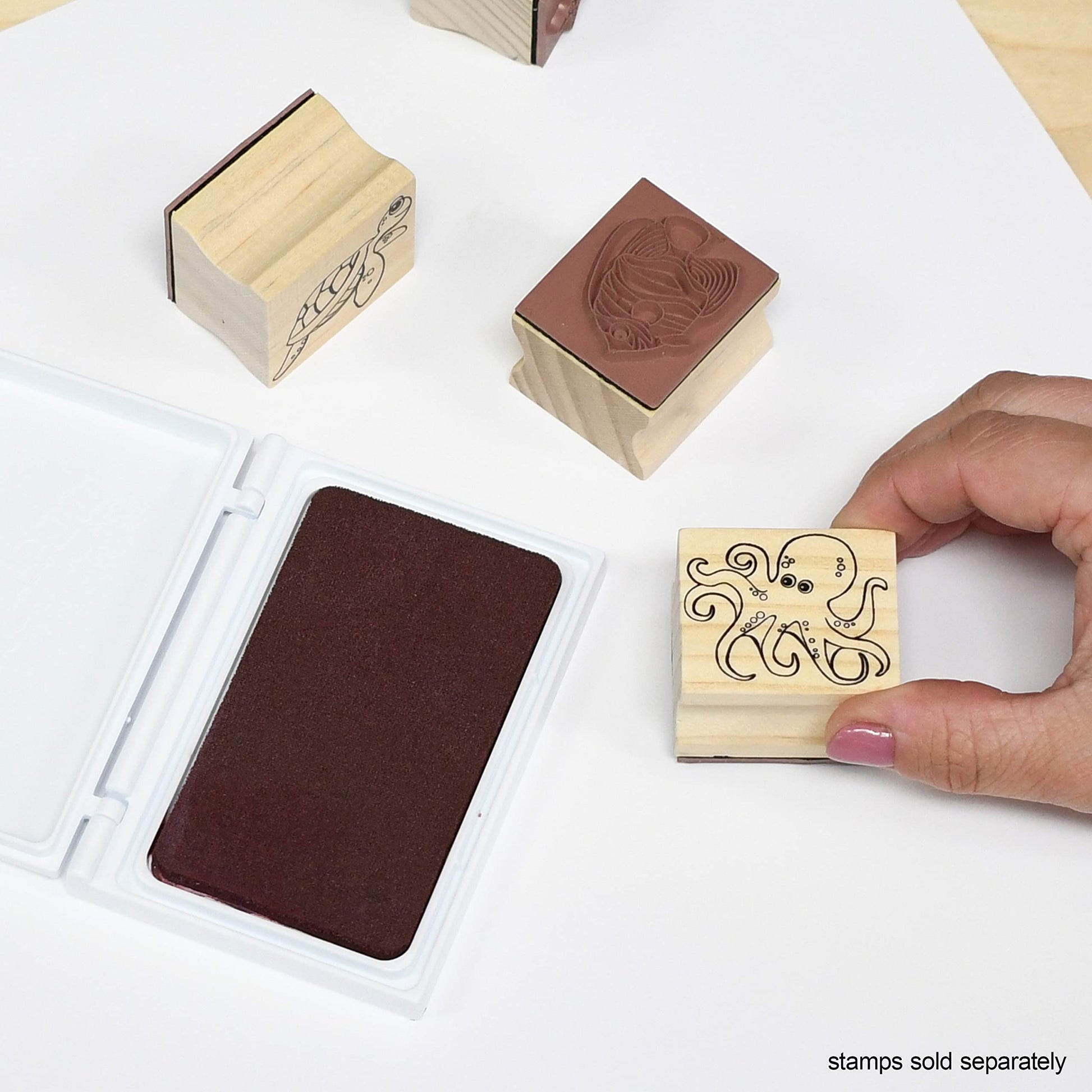 ready 2 learn washable stamp pad brown - PT01