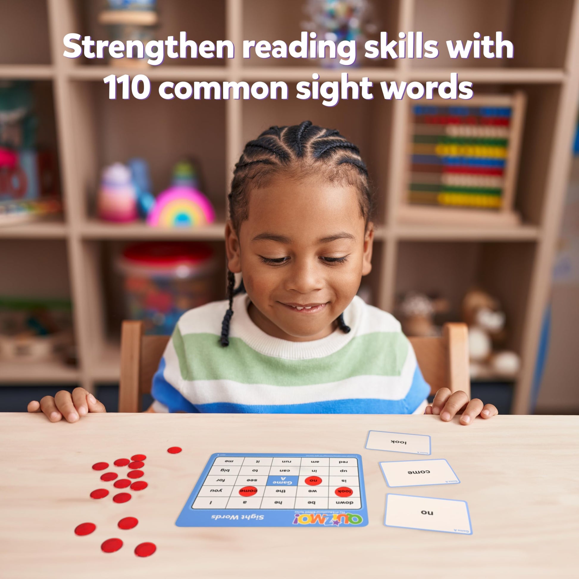QUIZMO® Sight Words Set 1 – Reading Bingo Game - image 6