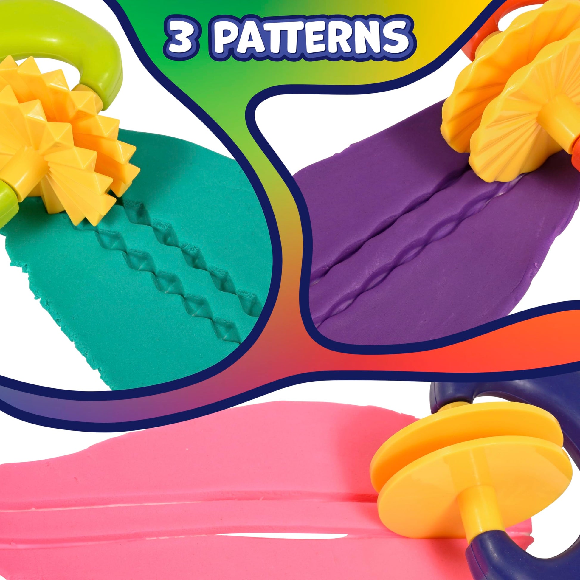 chunky dough strip cutters set of 3 imagine - PT03