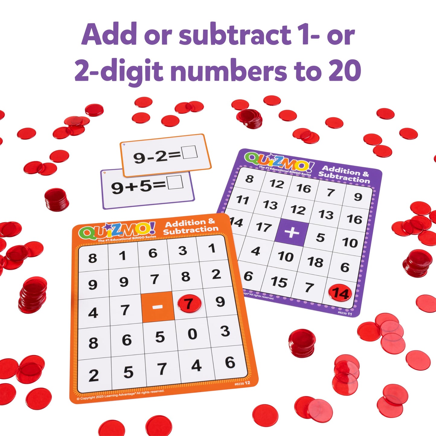 QUIZMO® Addition & Subtraction – Bingo Math Game - image 5