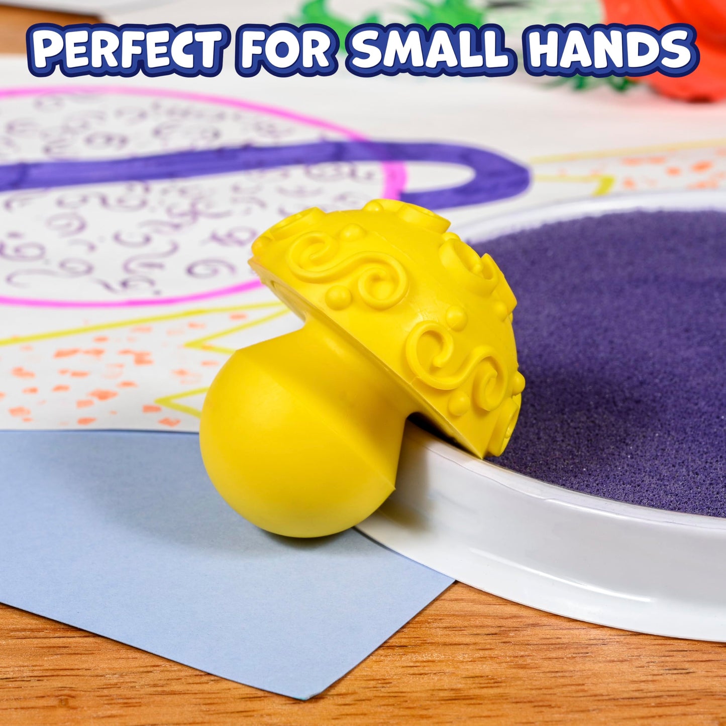 paint dough mushroom stampers set of 4 imagine - PT05