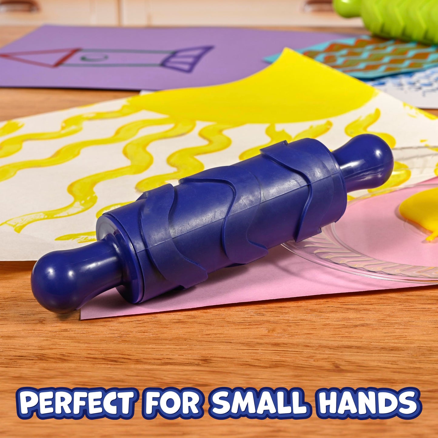 paint dough texture rollers set of 4 imagine - PT05