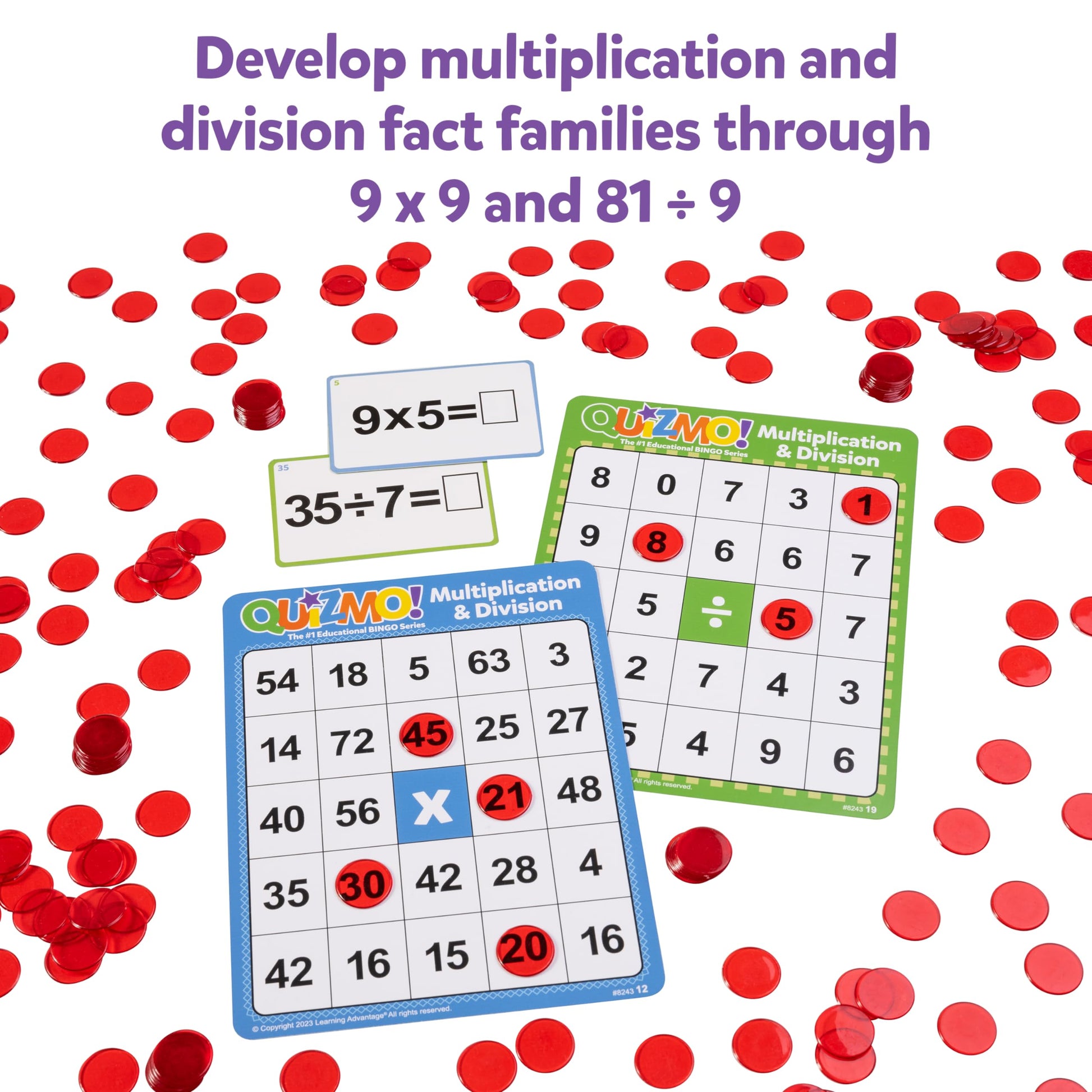 QUIZMO® Multiplication & Division – Bingo Math Game - image 5