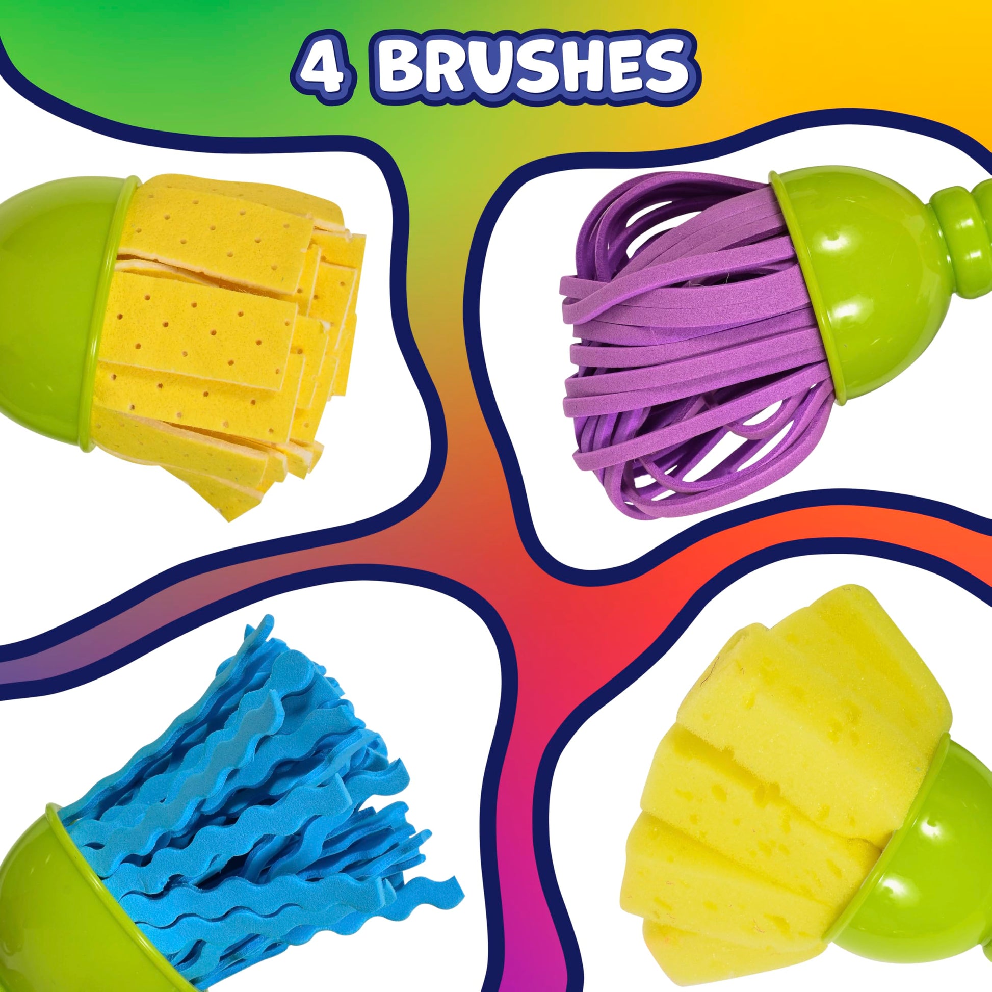 textured art tools set 2 set of 4 imagine - PT03
