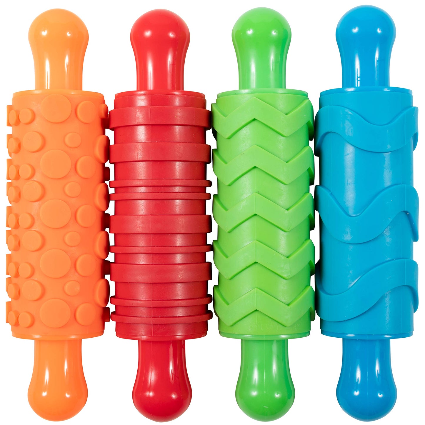 paint and dough texture rollers set of 4 - MAIN