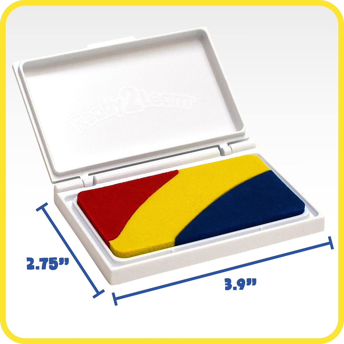 ready 2 learn washable stamp pad red yellow and blue - PT03