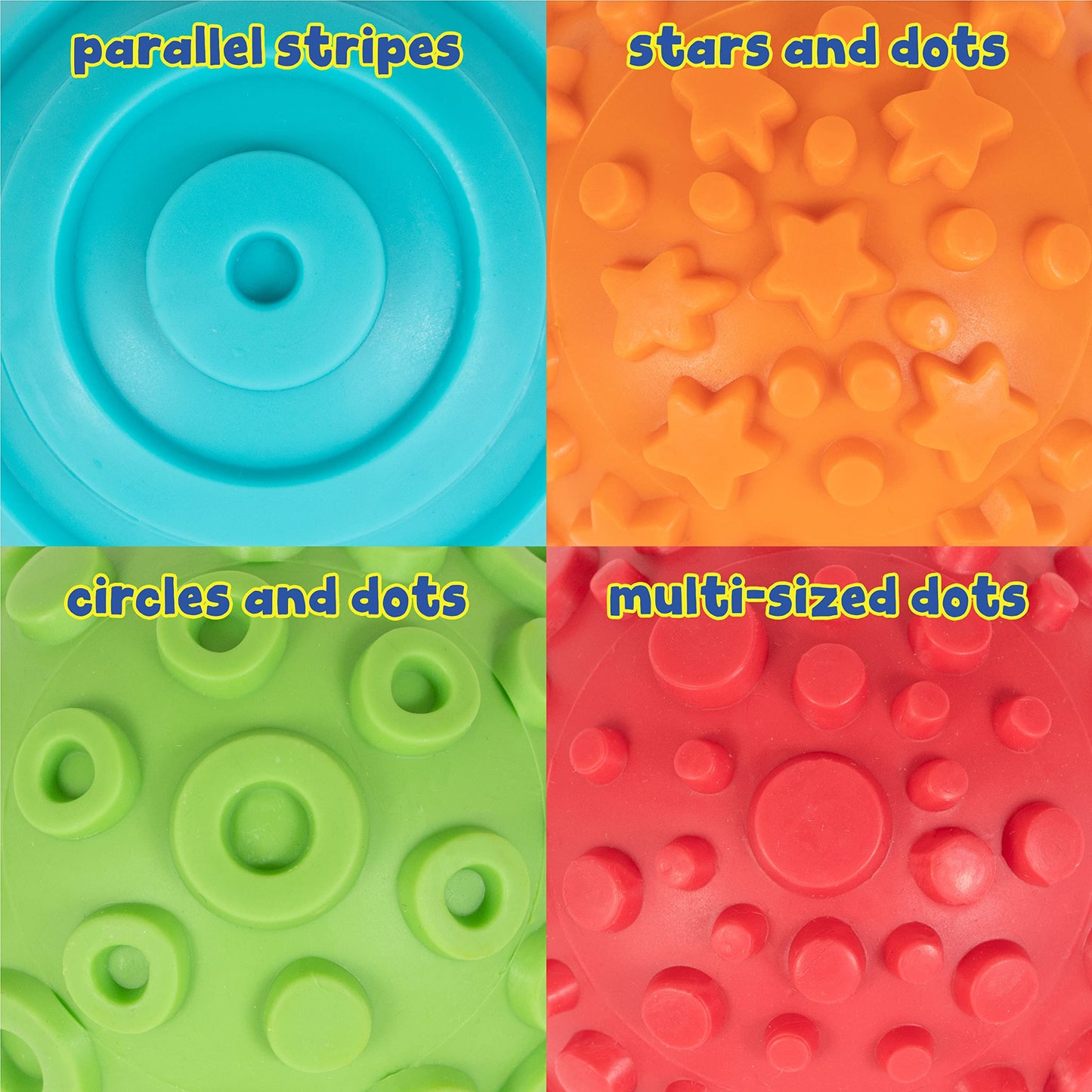 paint and dough texture spheres set of 4 - PT02