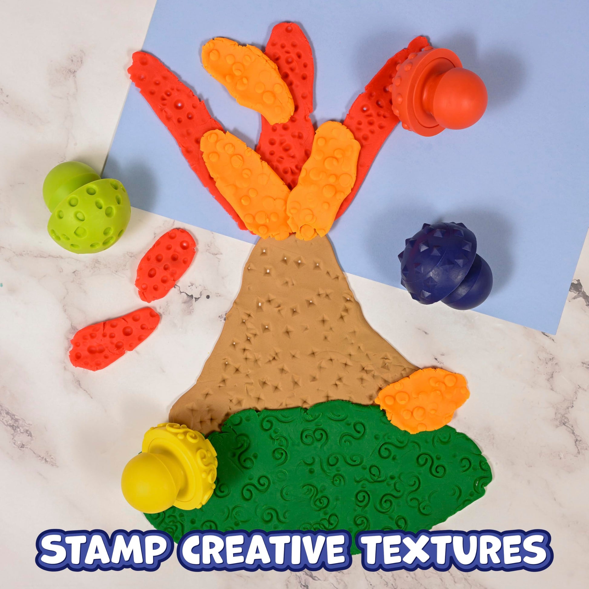 paint dough mushroom stampers set of 4 imagine - PT04