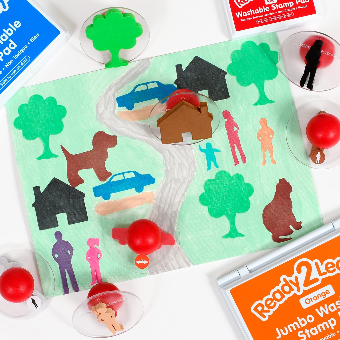 giant stampers family members set of 10 - PT03