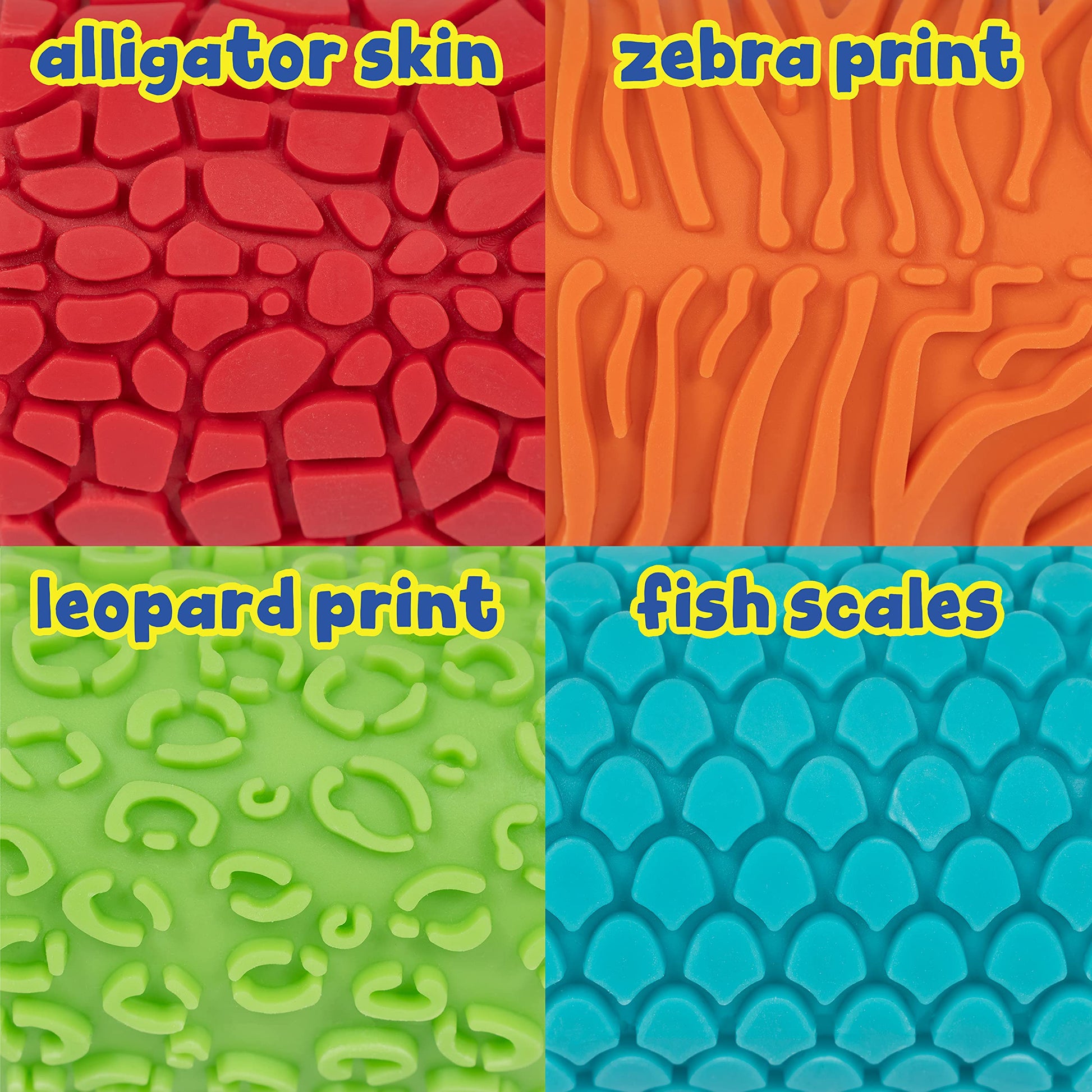 paint dough animal rockers set of 4 - PT01