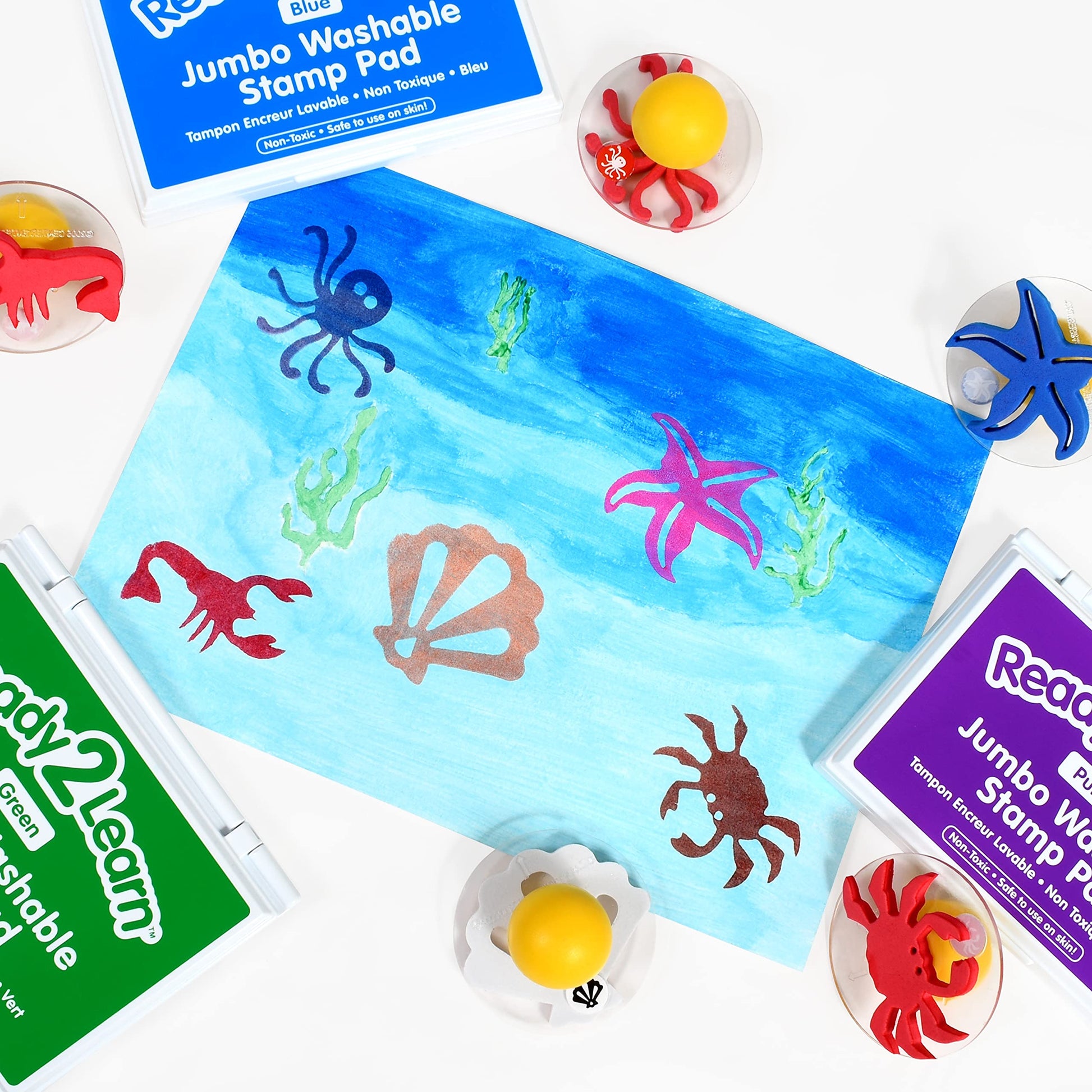 giant stampers sea creatures set of 10 - PT03