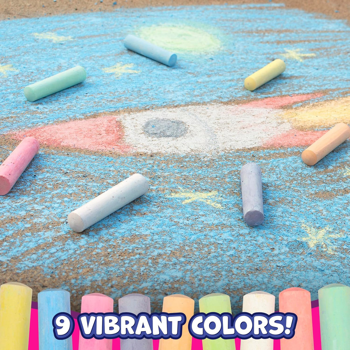Jumbo Sidewalk Chalk - Set of 20