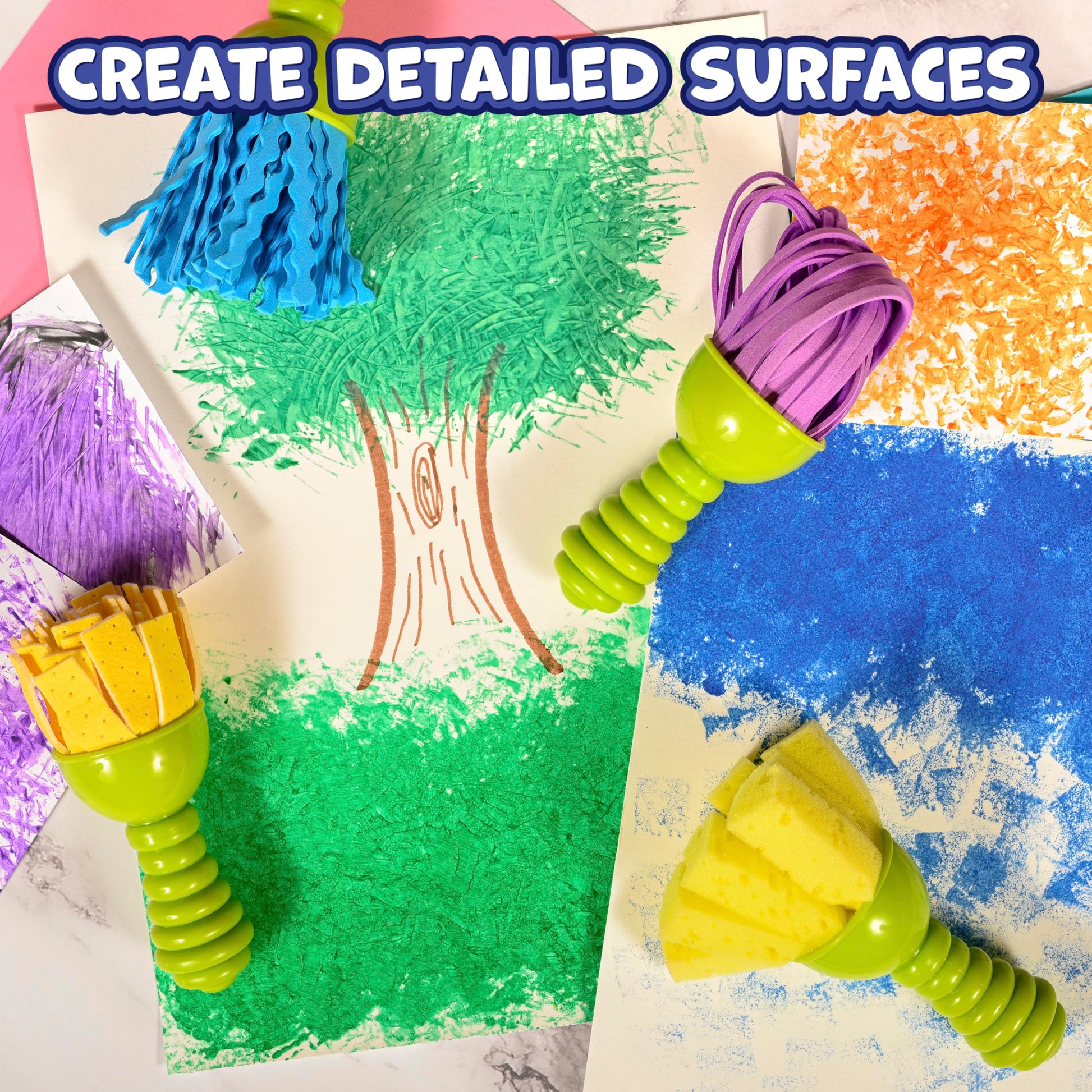 textured art tools set 2 set of 4 imagine - PT04